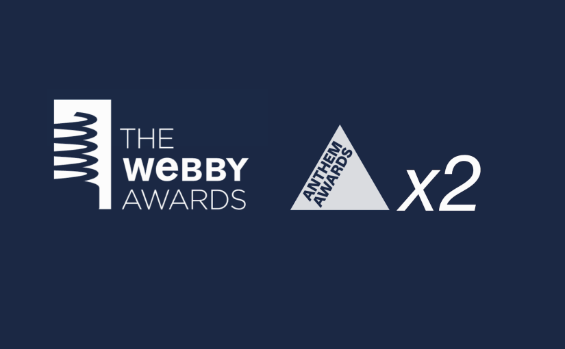 We won two Anthem Webby Awards!